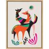 image:imageKate and Laurel Sylvie Dancing Horses Framed Canvas Wall Art by Rachel Lee of My Dream Wall 18x24 Natural