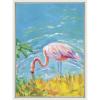 image:imageKate and Laurel Sylvie Summer Sip Framed Canvas Wall Art by Rachel Christopoulos 18x24 White Decorative Watercolor Art for Wall
