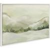 image:imageKate and Laurel Sylvie Winter Landscape 3 Framed Canvas Wall Art by Annie Quigley 23x33 White Nature Holiday Snow Art for Wall