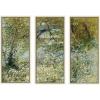 image:imageKate and Laurel Vincent van Gogh River Bank in Springtime 1887 3 Piece Framed Wall Art Print Set by Nostalgia Prints Belmont Distress White Traditional Landscape Art for Wall Decor