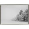 image:imageKate and Laurel x F2Images Collaboration Black and White Snow Day Framed Canvas Wall Art 23x33 Gray Snowy Winter Landscape Art Print for Wall