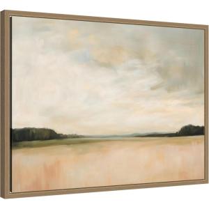 image:imageKate and Laurel Framed Canvas Wall Art Print Evening Meadows III by Amy Lighthall 24 x 18 Sylvie Dark Gold Frame Modern Contemporary Landscape Art for Wall Decor