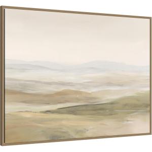image:imageKate and Laurel Framed Canvas Wall Art Print Fading Fields IV by Amy Lighthall 42 x 32 Sylvie Dark Gold Frame Modern Contemporary Landscape Art for Wall Decor