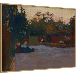 image:imageKate and Laurel Framed Canvas Wall Art Print Landscape Sketch Jan Stanislawski by Nostalgia Prints 42 x 32 Sylvie Natural Frame Modern Contemporary Landscape Art for Wall Decor