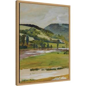 image:imageKate and Laurel Framed Canvas Wall Art Print Spring landscape Rozdol Jacek Malczewski by Nostalgia Prints 18 x 24 Sylvie Natural Frame Traditional Landscape Art for Wall Decor