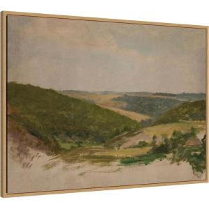 image:imageKate and Laurel Framed Canvas Wall Art Print Study from Podolia Jan Ciaglinski by Nostalgia Prints 38 x 28 Sylvie Natural Frame Traditional Landscape Art for Wall Decor