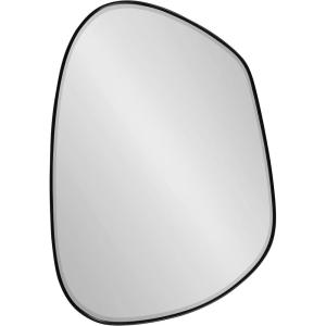 image:imageKate and Laurel Ponder Modern Irregular Wall Mirror 22 x 30 Black MidCentury Decorative Wavy Puddle Hanging Mirror for Asymmetrical Home Decor Style
