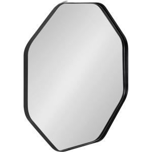 image:imageKate and Laurel Rollo Midcentury Octagon Wall Mirror 24 x 24 Black Decorative Geometric Decor for WallBlack
