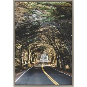image:imageKate and Laurel Sylvie Road Tripping Framed Canvas Wall Art by Patricia Hasz of Patricia Rae Photography 23x33 Gray Decorative Nature Art for Wall