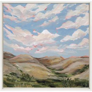 image:imageKate and Laurel Sylvie South Dakota Framed Canvas Wall Art by Emily Kenney 22x22 White Contemporary Nature Wall Dcor