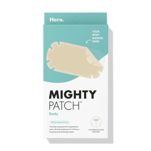 imageMighty Patch Hero Cosmetics Body Patch The XXL Hydrocolloid Patch for Bacne Chestne and Other Body Breakouts DermTested MedicalGrade Hydrocolloid Absorbs Pimple Gunk in 68 Hours 4ct