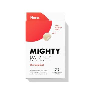 imageMighty Patch Original patch from Hero Cosmetics  The 1 Hydrocolloid Acne Pimple Patch for Shrinking Zits and Whiteheads in 1 use Nighttime Spot Stickers for Face and Skin 75 Count72 Count Pack of 1