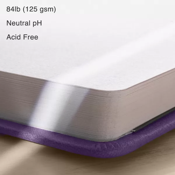 ARTISTO 85x11 Premium Hardcover Sketchbook  Pack of 2 160 Sheets 125 GSM AcidFree Drawing Paper Hardbound Sketch Pad with Inner Pocket Elastic Closure and Bookmark Ribbon