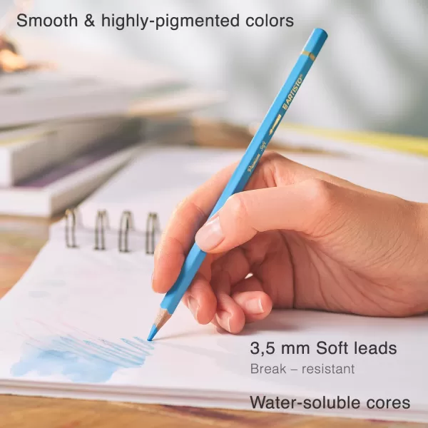 imageARTISTO Mixed Media Sketchbooks 9x12 ampamp Watercolor Pencils 72 Colors Bundle