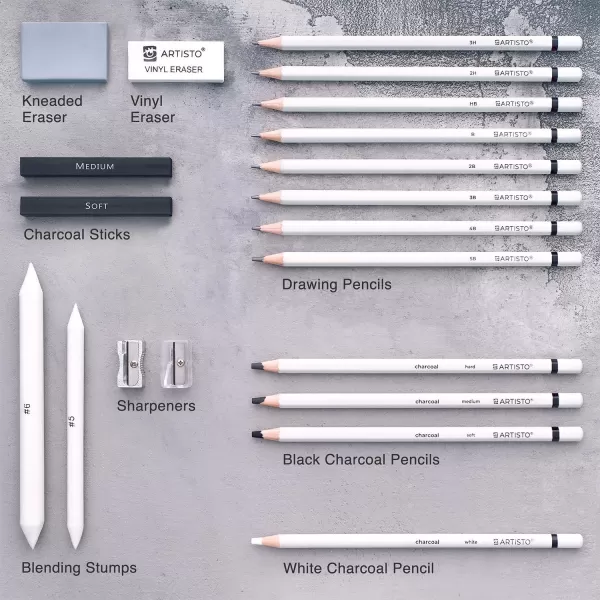imageARTISTO Watercolor Pads 9x12 ampamp Sketching Art Set 20 Items Bundle