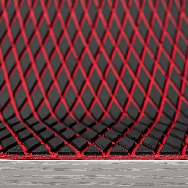 FOCEAN Boat Flooring  EVA Foam Boat Decking  Marine Flooring Marine Mats for Boats RV Yacht Kayak 945quotx 472quot236quot157quotBlack  Red Lines