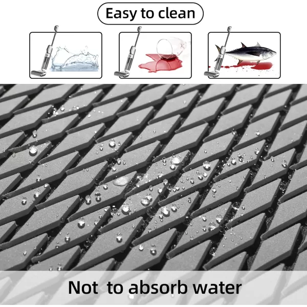 FOCEAN Boat Flooring  EVA Foam Boat Decking  Marine Flooring Marine Mats for Boats RV Yacht Kayak 945quotx 472quot236quot157quotGrey  Black Lines