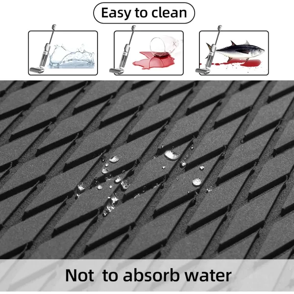 FOCEAN Boat Flooring  EVA Foam Boat Decking  Surfboard Traction Pads SelfAdhesive Sheet for Skateboard Skimboard RV Yacht Kayak 945x 472 BlackDark Grey