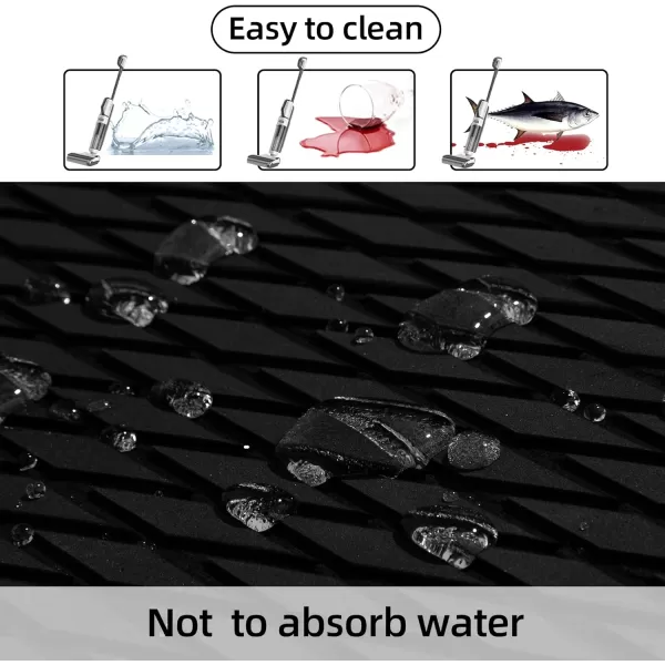 FOCEAN Boat Flooring EVA Foam Boat Decking Camo Marine Flooring SelfAdhesive Boat Mat Boat Carpet for Motorboat RV Yacht Kayak Surfboard 945quot x 472quot236quot157quotBlack