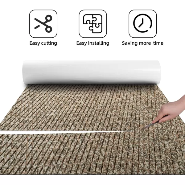 FOCEAN Boat Flooring EVA Foam Boat Decking Camo Marine Flooring SelfAdhesive Boat Mat Boat Carpet for Motorboat RV Yacht Kayak Surfboard 945quot x 472quot236quot157quotGravel Camo