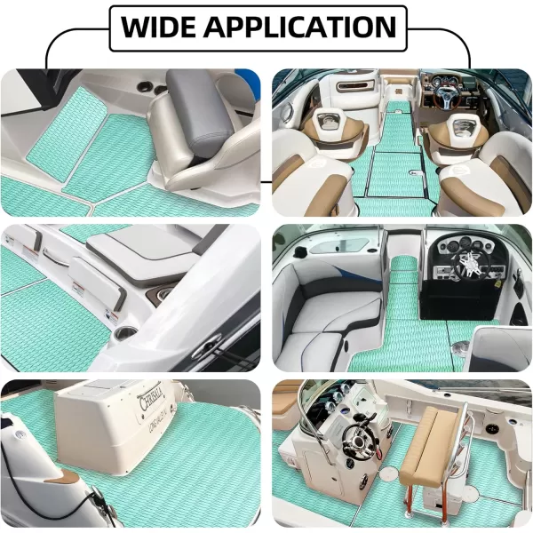 FOCEAN Boat Flooring EVA Foam Boat Decking Camo Marine Flooring SelfAdhesive Boat Mat Boat Carpet for Motorboat RV Yacht Kayak Surfboard 945quot x 472quot236quot157quotGreen