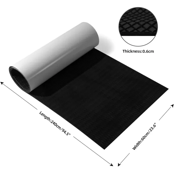 FOCEAN Boat Flooring EVA Foam Boat Decking Camo Marine Flooring SelfAdhesive Boat Mat Boat Carpet for Motorboat RV Yacht Kayak Surfboard 945quot x 472quot236quot157quotBlack