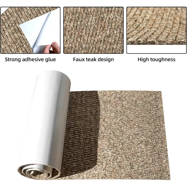 FOCEAN Boat Flooring EVA Foam Boat Decking Camo Marine Flooring SelfAdhesive Boat Mat Boat Carpet for Motorboat RV Yacht Kayak Surfboard 945quot x 472quot236quot157quotGravel Camo