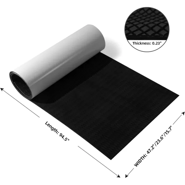 FOCEAN Boat Flooring EVA Foam Boat Decking Camo Marine Flooring SelfAdhesive Boat Mat Boat Carpet for Motorboat RV Yacht Kayak Surfboard 945quot x 472quot236quot157quotBlack