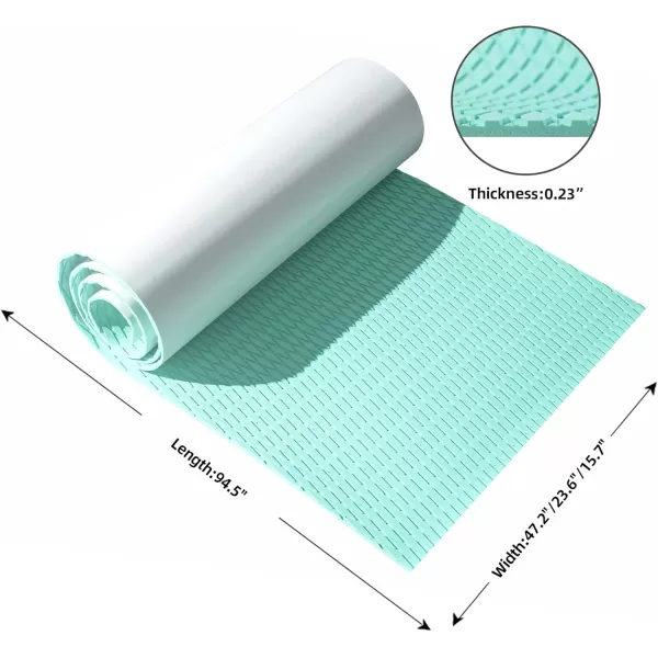 FOCEAN Boat Flooring EVA Foam Boat Decking Camo Marine Flooring SelfAdhesive Boat Mat Boat Carpet for Motorboat RV Yacht Kayak Surfboard 945quot x 472quot236quot157quotGreen