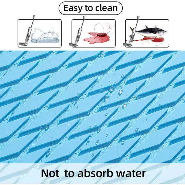 FOCEAN Boat Flooring EVA Foam Boat Decking Camo Marine Flooring SelfAdhesive Boat Mat Boat Carpet for Motorboat RV Yacht Kayak Surfboard 945quot x 472quot236quot157quotBlue