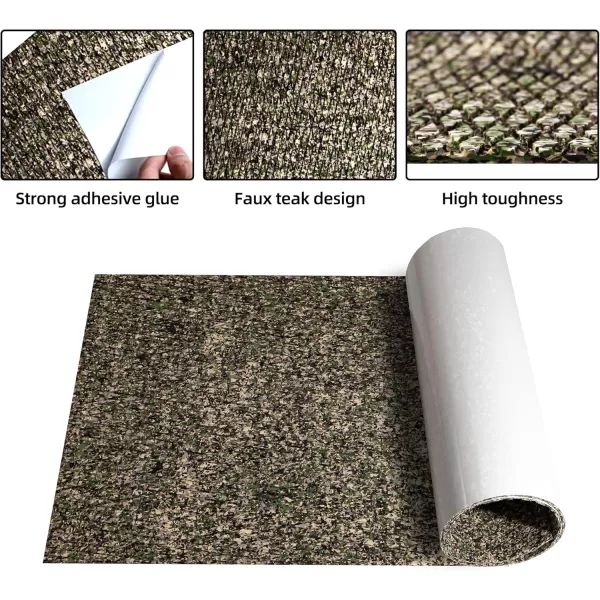 FOCEAN Boat Flooring EVA Foam Boat Decking Faux Teak Marine Flooring Boat Mat Boat Carpet Sheet for Motorboat RV Yacht Kayak Surfboard 945quotx 472quot354quot236quot157quotCamo Grass