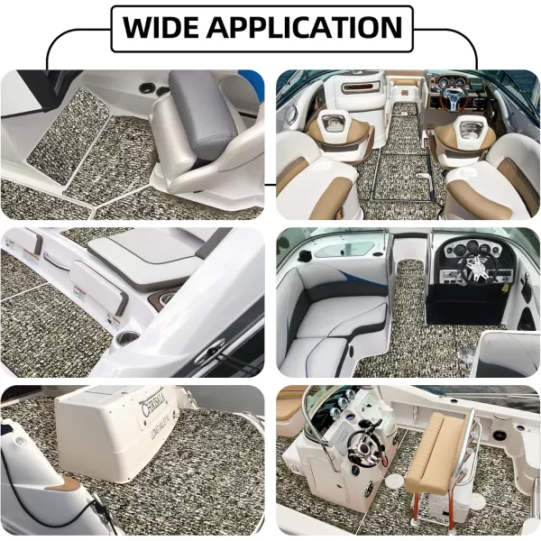 FOCEAN Boat Flooring EVA Foam Boat Decking Faux Teak Marine Flooring Boat Mat Boat Carpet Sheet for Motorboat RV Yacht Kayak Surfboard 945quotx 472quot354quot236quot157quotCamo Grass