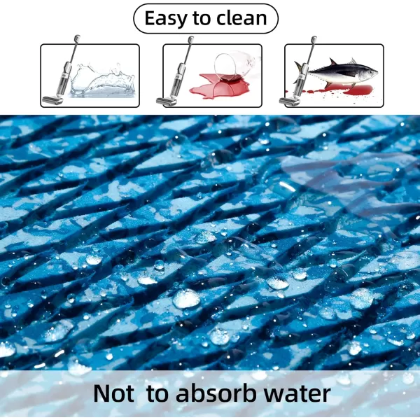 FOCEAN Boat Flooring EVA Foam Boat Decking Faux Teak Marine Flooring Boat Mat Boat Carpet Sheet for Motorboat RV Yacht Kayak Surfboard 945quotx 472quot354quot236quot157quotCamo Lake