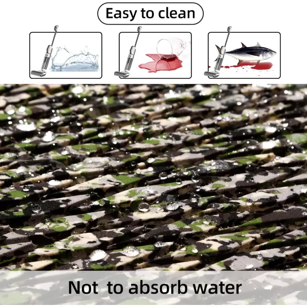 FOCEAN Boat Flooring EVA Foam Boat Decking Faux Teak Marine Flooring Boat Mat Boat Carpet Sheet for Motorboat RV Yacht Kayak Surfboard 945quotx 472quot354quot236quot157quotCamo Grass