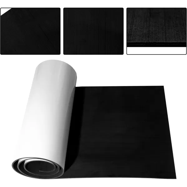 FOCEAN Boat Flooring EVA Foam Boat Decking Marine Flooring Brushed Texture Marine Mats for Boats Yacht Kayak RV 945quot x472quot 236quot157quotBlack