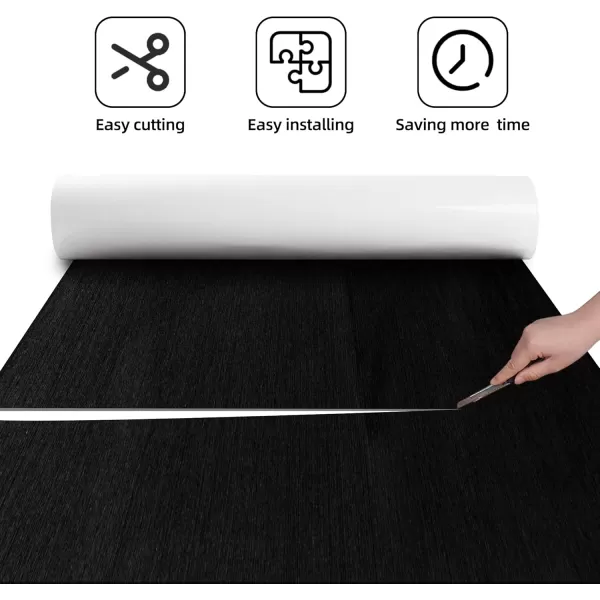 FOCEAN Boat Flooring EVA Foam Boat Decking Marine Flooring Brushed Texture Marine Mats for Boats Yacht Kayak RV 945quot x472quot 236quot157quotBlack