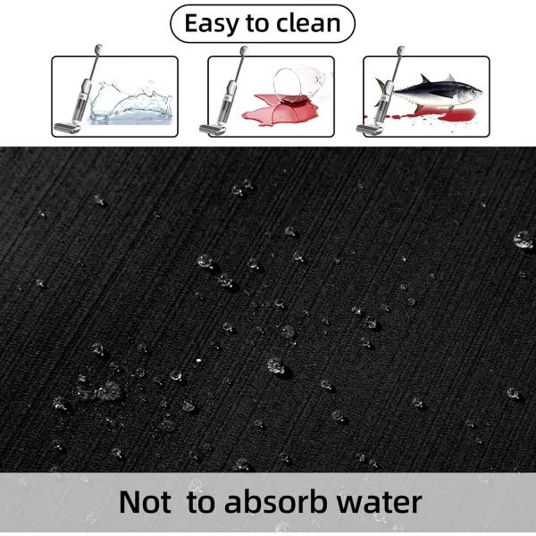 FOCEAN Boat Flooring EVA Foam Boat Decking Marine Flooring Brushed Texture Marine Mats for Boats Yacht Kayak RV 945quot x472quot 236quot157quotBlack
