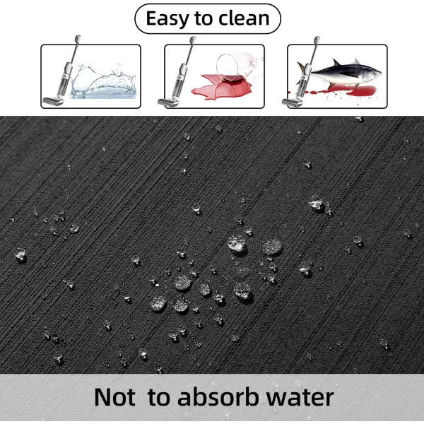 FOCEAN Boat Flooring EVA Foam Boat Decking Marine Flooring Brushed Texture Marine Mats for Boats Yacht Kayak RV 945quot x472quot 236quot157quotDark GreyBlack Back