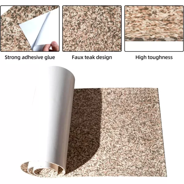 FOCEAN Boat Flooring EVA Foam Boat Decking Marine Flooring Brushed Texture Marine Mats for Boats Yacht Kayak RV 945quot x472quot 236quot157quotGravel Camo