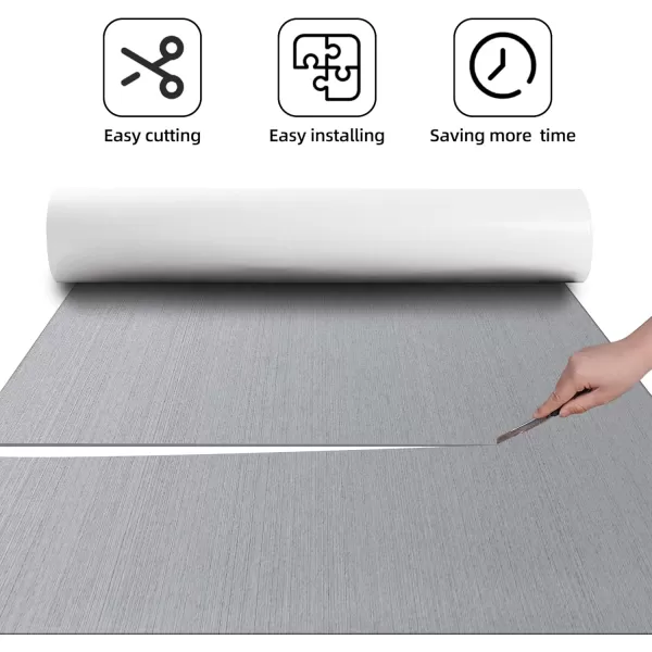 FOCEAN Boat Flooring EVA Foam Boat Decking Marine Flooring Brushed Texture Marine Mats for Boats Yacht Kayak RV 945quot x472quot 236quot157quotGreyBlack Back