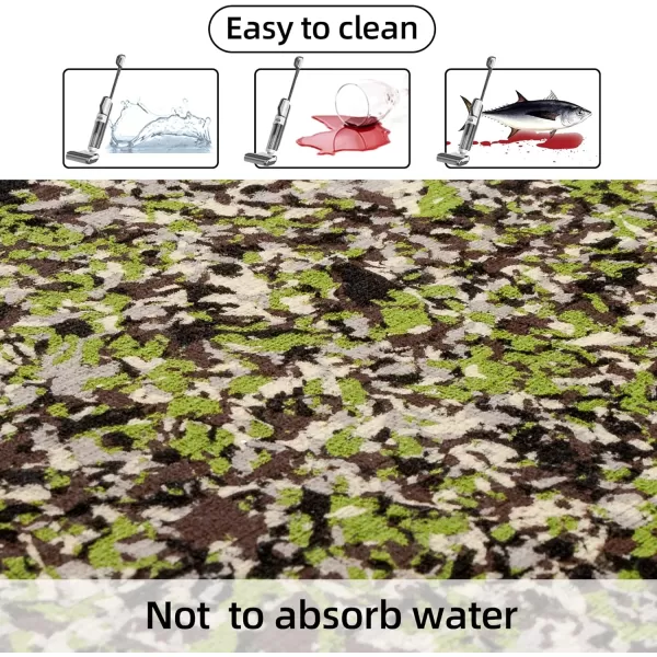 FOCEAN Boat Flooring EVA Foam Boat Decking Marine Flooring Brushed Texture Marine Mats for Boats Yacht Kayak RV 945quot x472quot 236quot157quotJungle Camo