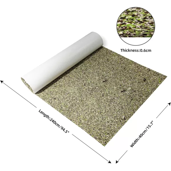 FOCEAN Boat Flooring EVA Foam Boat Decking Marine Flooring Brushed Texture Marine Mats for Boats Yacht Kayak RV 945quot x472quot 236quot157quotJungle Camo