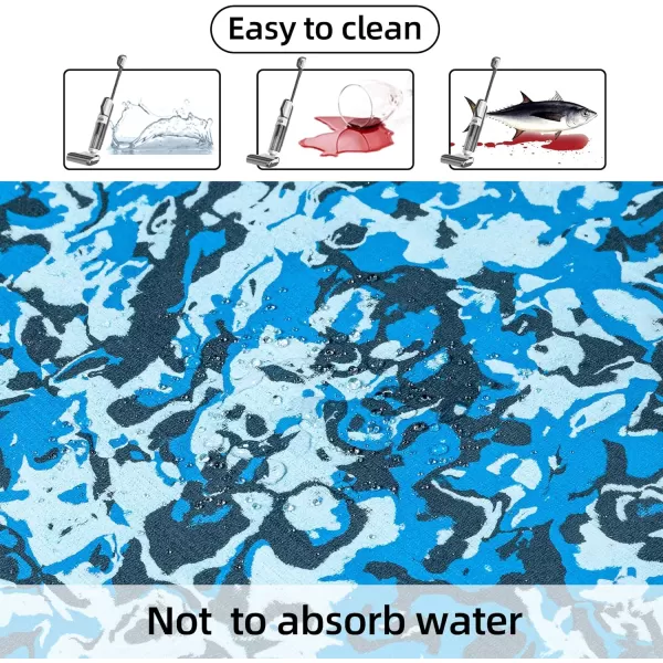 FOCEAN Boat Flooring EVA Foam Boat Decking Marine Flooring Brushed Texture Marine Mats for Boats Yacht Kayak RV 945quot x472quot 236quot157quotOcean Camo