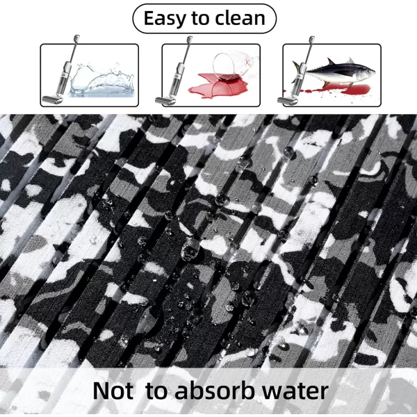 FOCEAN Boat Flooring EVA Foam Boat Decking Marine Flooring Camo Brushed NonSlip SelfAdhesive Marine Mats for Boats Yacht Kayak RV Swimming Pool 945quot x472quot 236quot157quotSnow Camo