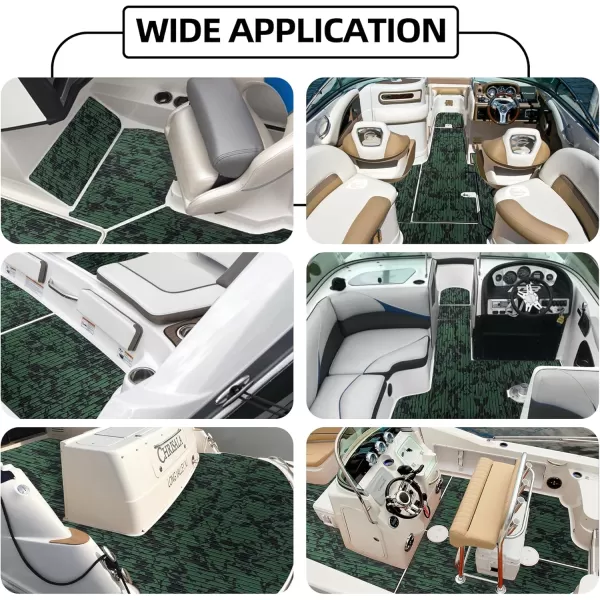 FOCEAN Boat Flooring EVA Foam Boat Decking Marine Flooring Camo Brushed NonSlip SelfAdhesive Marine Mats for Boats Yacht Kayak RV Swimming Pool 945quot x472quot 236quot157quotOlive Camo