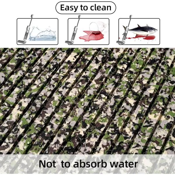 FOCEAN Boat Flooring EVA Foam Boat Decking Marine Flooring Camo Brushed NonSlip SelfAdhesive Marine Mats for Boats Yacht Kayak RV Swimming Pool 945quot x472quot 236quot157quotJungle Camo