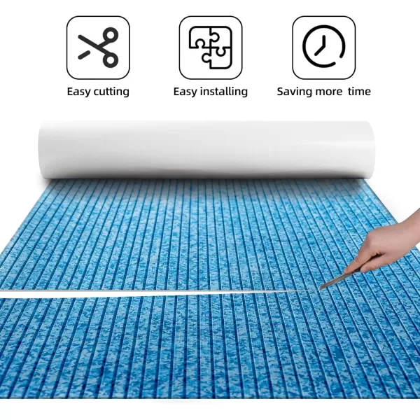 FOCEAN Boat Flooring EVA Foam Boat Decking Marine Flooring Camo Brushed NonSlip SelfAdhesive Marine Mats for Boats Yacht Kayak RV Swimming Pool 945quot x472quot 236quot157quotBlue Camo