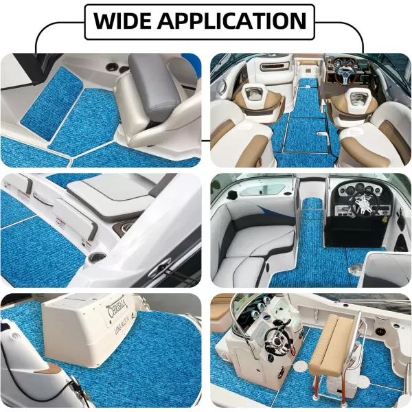 FOCEAN Boat Flooring EVA Foam Boat Decking Marine Flooring Camo Brushed NonSlip SelfAdhesive Marine Mats for Boats Yacht Kayak RV Swimming Pool 945quot x472quot 236quot157quotBlue Camo