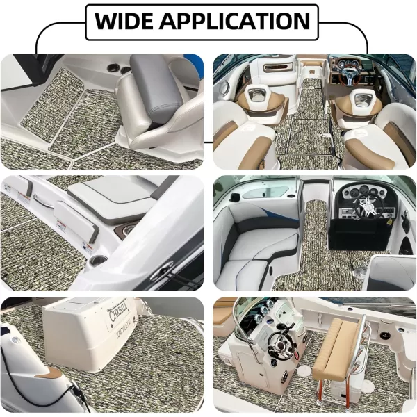 FOCEAN Boat Flooring EVA Foam Boat Decking Marine Flooring Camo Brushed NonSlip SelfAdhesive Marine Mats for Boats Yacht Kayak RV Swimming Pool 945quot x472quot 236quot157quotJungle Camo