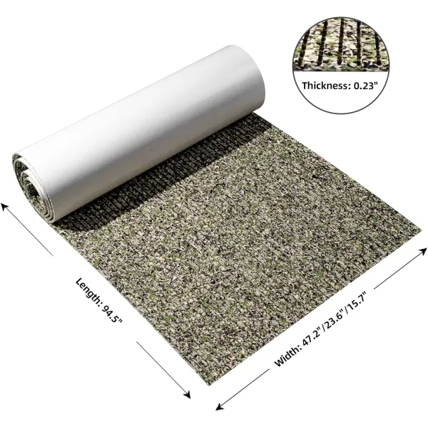 FOCEAN Boat Flooring EVA Foam Boat Decking Marine Flooring Camo Brushed NonSlip SelfAdhesive Marine Mats for Boats Yacht Kayak RV Swimming Pool 945quot x472quot 236quot157quotJungle Camo